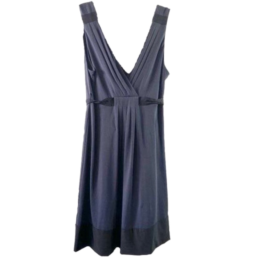 BCBGMaxAzria Black Stretch Knit Ribbon Dress 6